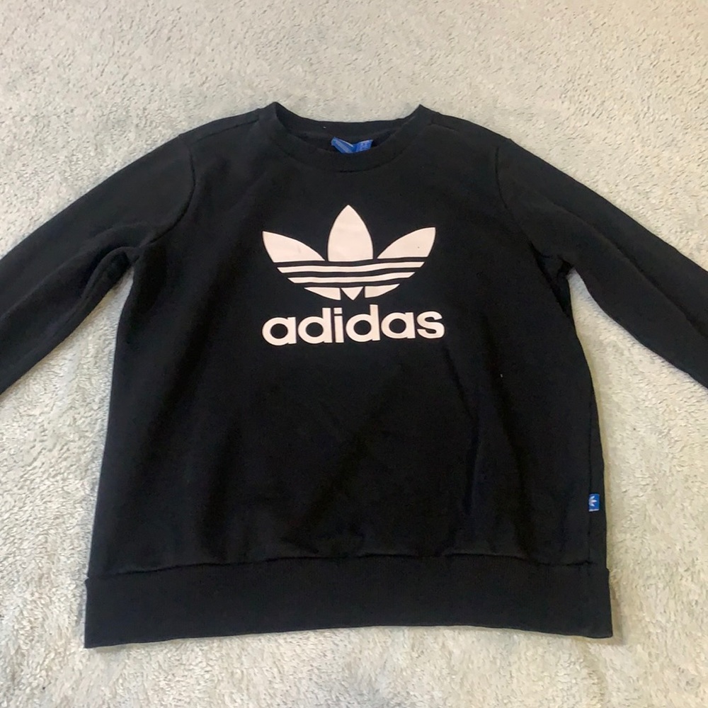 Black adidas crew neck